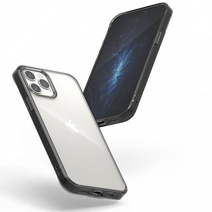 Чехол для iPhone 12, 12 Pro гибридный Ringke Fusion прозрачно-черный