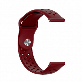 Ремешок-браслет для Huawei Watch GT 2 42 мм силиконовый Nova New Nike бордовый