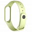 Сменный браслет для Xiaomi Mi Band 3 и Mi Band 4 силиконовый Nova New Style зеленый металлик