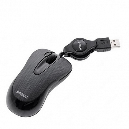 Мышь проводная USB оптическая A4Tech N-60F-1 черная