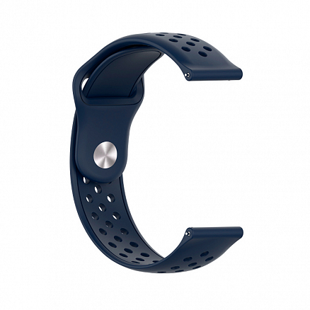 Ремешок-браслет для Samsung Galaxy Watch 46 мм, Gear S3 силиконовый Nova New Nike синий