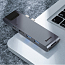 Переходник Dual Type-C 7-в-1 (PD) для MacBook Pro Baseus Thunderbolt C+Pro серый