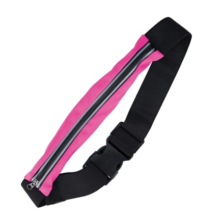 Сумка на пояс спортивная для телефона GreenGo Premium черно-розовая