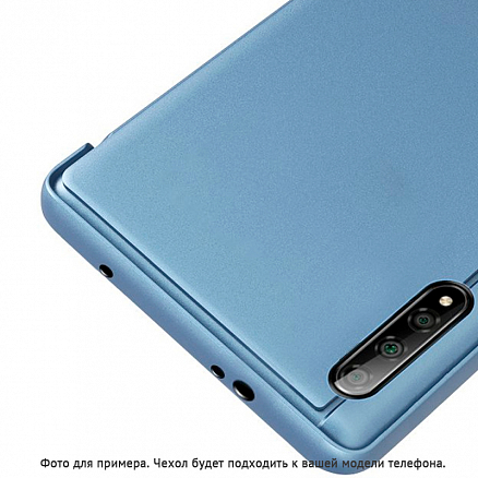 Чехол для Huawei P40 Lite книжка Hurtel Clear View синий