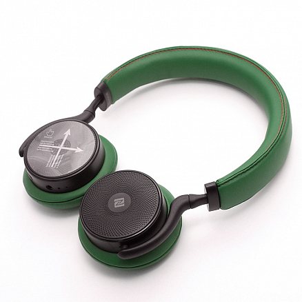 Наушники беспроводные Bluetooth Remax 300HB накладные с микрофоном зеленые