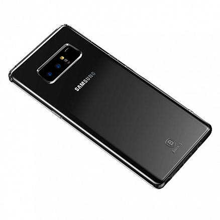 Чехол для Samsung Galaxy Note 8 ультратонкий мягкий Baseus Simple прозрачный