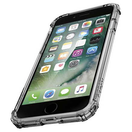 Чехол для iPhone 7, 8 гибридный Spigen SGP Crystal Shell прозрачно-черный