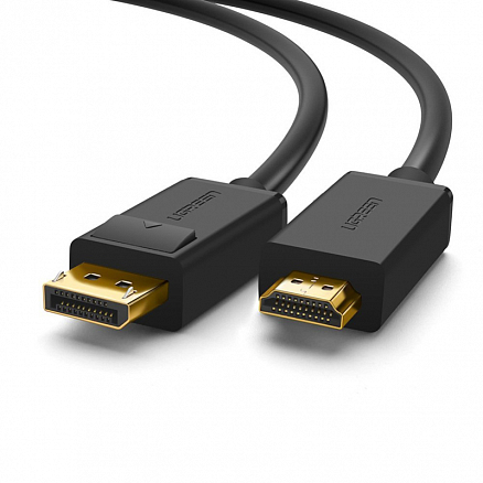 Кабель DisplayPort - HDMI (папа - папа) длина 1,5 м 4Kx2K Ugreen DP101 черный