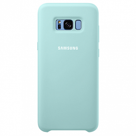 Чехол для Samsung Galaxy S8+ G955F оригинальный Silicone Cover EF-PG955TLEGRU голубой