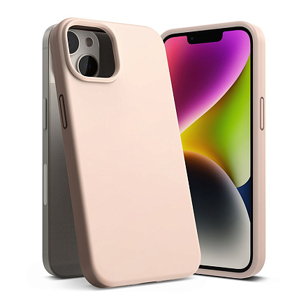 Чехол для iPhone 14 гибридный Ringke Silicone розовый