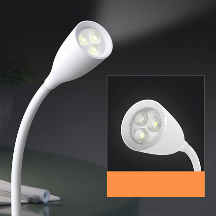 Лампа светодиодная настольная беспроводная с гибкой ножкой на прищепке Xiaomi Yeelight J1 Spot белая