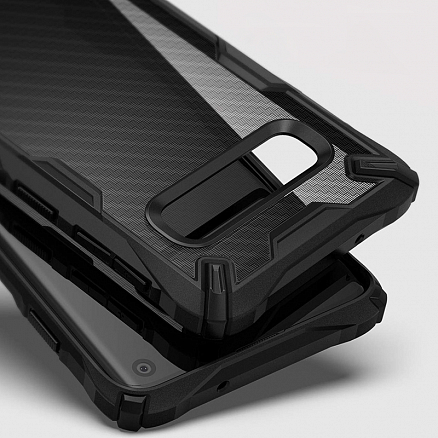 Чехол для Samsung Galaxy S10 G973 гибридный Ringke Fusion X Design Carbonfiber черный
