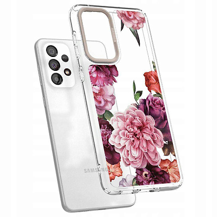 Чехол для Samsung Galaxy A33 5G гибридный Spigen Cyrill Cecile Rose Floral прозрачный