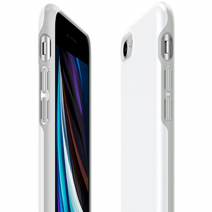 Чехол для iPhone 7, 8, SE 2020, SE 2022 гибридный тонкий Spigen SGP Thin Fit Pro QNMP белый
