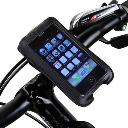 Велосипедный держатель для телефона на руль кожаный Nova Roswheel 11493 размер L