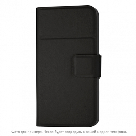Чехол для телефона от 4.2 до 4.8 дюйма универсальный кожаный - книжка GreenGo Smart Top черный