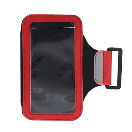 Чехол универсальный для телефона до 5.1 дюйма спортивный наручный GreenGo Classic красный