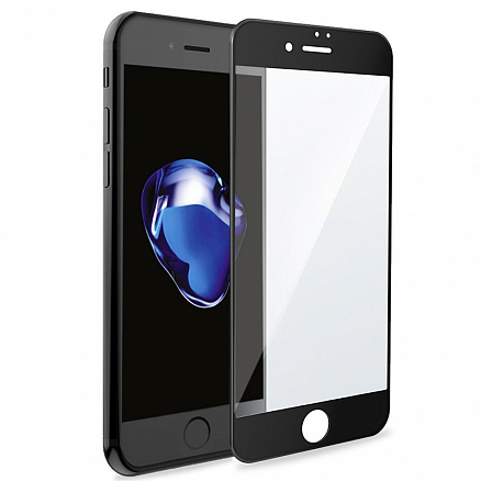 Защитное стекло для iPhone 7 Plus, 8 Plus на весь экран противоударное 3D черное