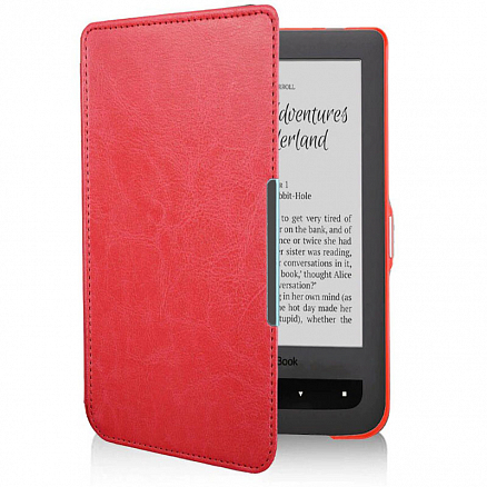 Чехол для PocketBook Touch 622, Touch Lux, Touch Lux 623 кожаный Nova-06 Original красный
