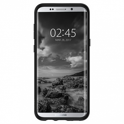 Чехол для Samsung Galaxy S8 G950F гелевый ультратонкий Spigen SGP Liquid Crystal черный матовый