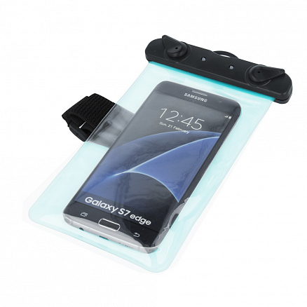 Водонепроницаемый чехол для телефонов до 5.5 дюйма GreenGo Repose размер 10х16 см голубой