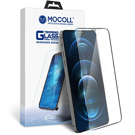 Защитное стекло для iPhone 12, 12 Pro на весь экран противоударное Mocoll Rhinoceros 2.5D матовое