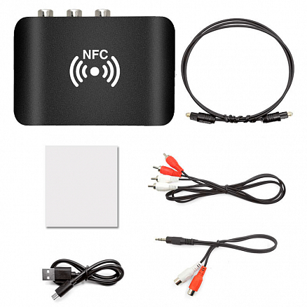 Bluetooth аудио адаптер (ресивер) SPDIF Toslink + Coaxial + 2RCA aptX Comfast CF-XU22 NFC V5.0 