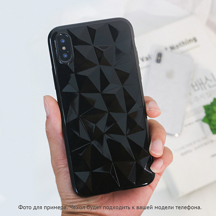 Чехол для Huawei P Smart гелевый GreenGo Geometric черный