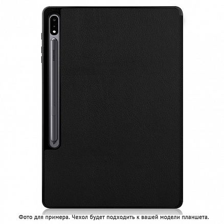 Чехол для Samsung Galaxy Tab S6 Lite 10.4 P610, P615 кожаный Nova-09 черный