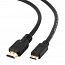 Кабель MiniHDMI - HDMI (папа - папа) длина 1,8 м версия 1.4 Cablexpert черный