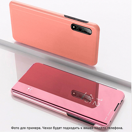 Чехол для Samsung Galaxy A42 5G книжка Hurtel Clear View розовый