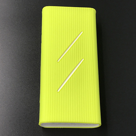 Чехол для внешнего аккумулятора Xiaomi Mi 2C силиконовый желтый