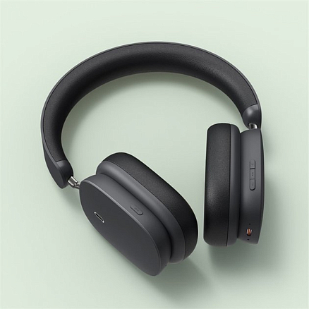 Наушники беспроводные Bluetooth Baseus Bowie H1 полноразмерные с микрофоном и активным шумоподавлением серые