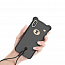 Чехол для iPhone XS Max силиконовый Baseus Bear черный 