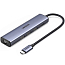 Хаб (разветвитель) Type-C - 3 х USB 3.0, HDMI 4K, RJ45 Ugreen CM475 серый