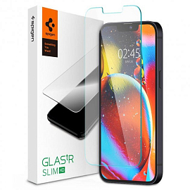 Защитное стекло для iPhone 13, 13 Pro на экран Spigen Glas.TR Slim HD прозрачное