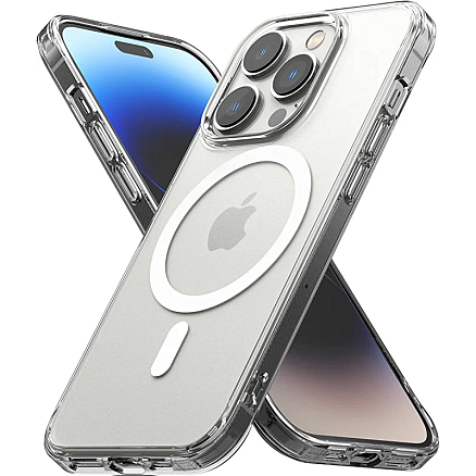 Чехол для iPhone 14 Pro Max гибридный Ringke Fusion Magnetic MagSafe прозрачный матовый