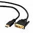 Кабель DVI-D - HDMI (папа - папа) длина 4,5 м Cablexpert черный