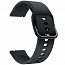 Ремешок-браслет для Samsung Galaxy Watch 46 мм, Gear S3 силиконовый черный