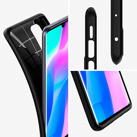 Чехол для Xiaomi Mi Note 10 Lite гелевый Spigen SGP Rugged Armor черный