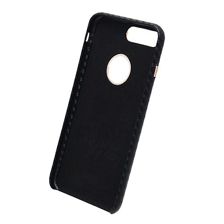 Чехол для iPhone 7 Plus, 8 Plus кожаный Remax Carbon черный