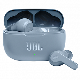 Наушники TWS беспроводные Bluetooth JBL Wave 200 вакуумные с микрофоном синие