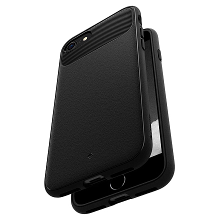 Чехол для iPhone 7, 8, SE 2020, SE 2022 гелевый Spigen Caseology Vault матовый черный