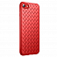 Чехол для iPhone 7, 8 гелевый ультратонкий Rock Ultrathin Weave красный