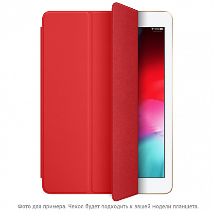 Чехол для iPad Mini 6 кожаный Smart Case красный