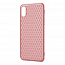 Чехол для iPhone XS Max гелевый Baseus Weaving V2 светло-розовый