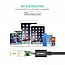 Кабель USB - Lightning для зарядки iPhone 2 м 2.4A MFi Ugreen US155 (быстрая зарядка) черный