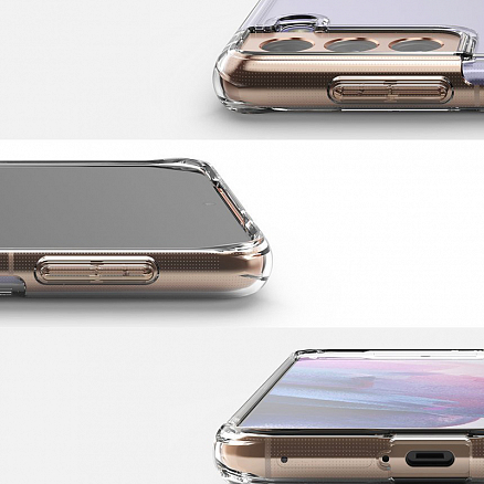 Чехол для Samsung Galaxy S21 гибридный Ringke Fusion прозрачный
