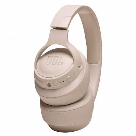 Наушники беспроводные Bluetooth JBL Tune 760NC полноразмерные с микрофоном и активным шумоподавлением бежевые