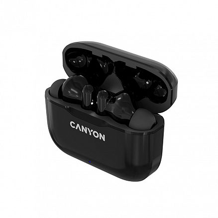 Наушники TWS беспроводные Canyon TWS-3 вакуумные с микрофоном черные